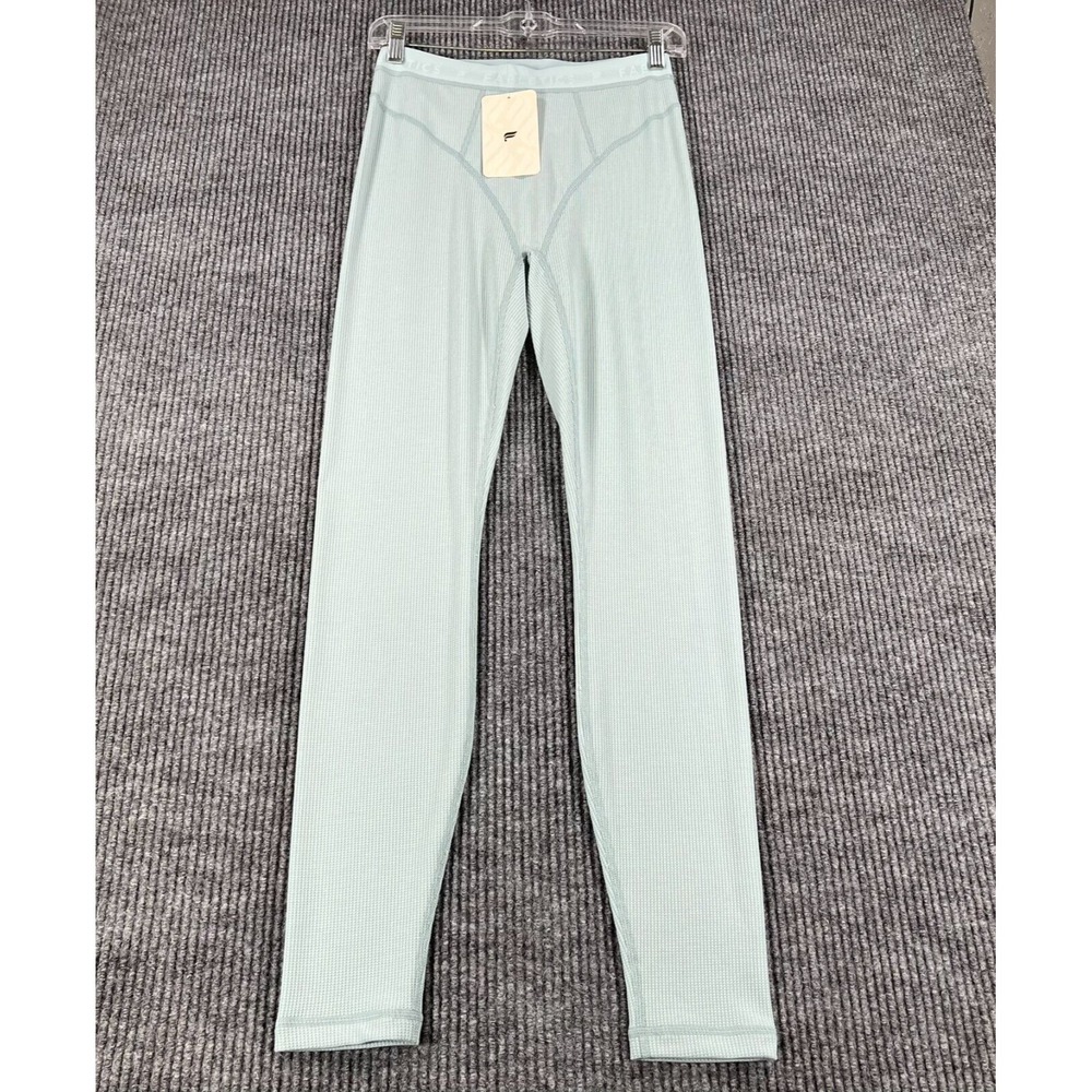 Fabletics Crystal Lounge Leggings Womens Small Green Workout Active Casual New